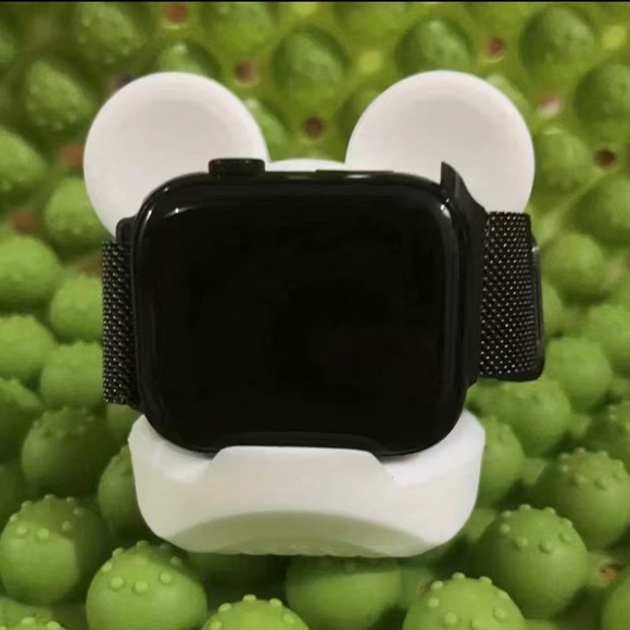 White Mickey Mouse Stand for Charging Apple Watch - Picture 3 of 3